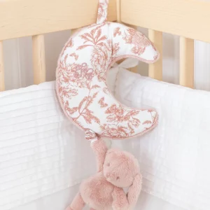 Lapin musical toile de jouy tartine et chocolat